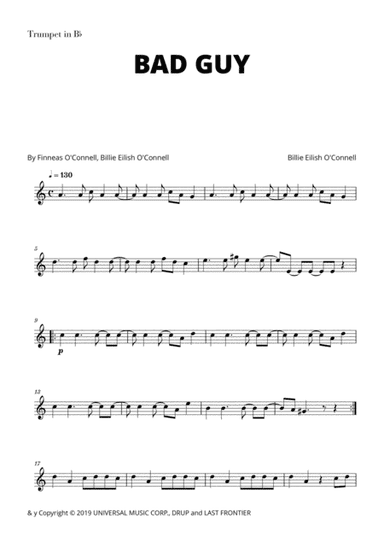 Bad Guy (arr. Cadenza Editions)