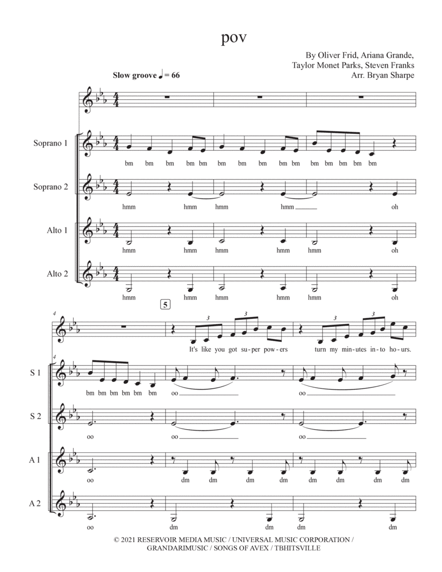 Pov (arr. Bryan Sharpe)