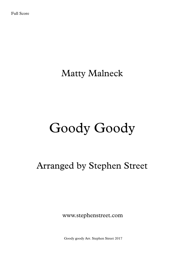 Goody Goody (arr. Stephen Street)
