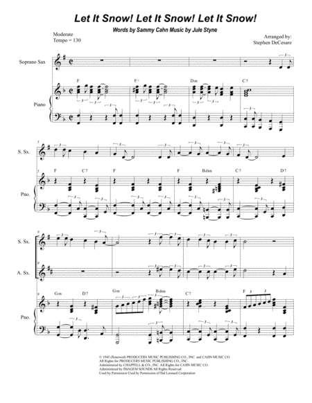 Let It Snow! Let It Snow! Let It Snow! (arr. Stephen DeCesare)