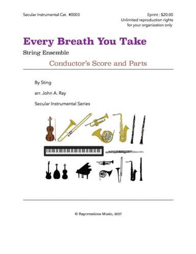 Every Breath You Take (arr. John A. Ray)