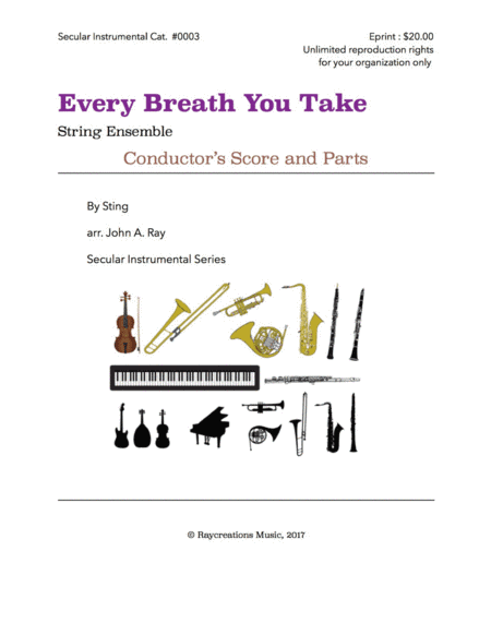Every Breath You Take (arr. John A. Ray)
