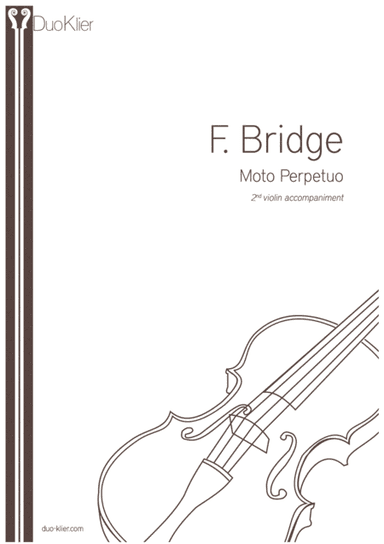 Bridge - Moto Perpetuo, 2nd violin accompaniment (arr. Duo Klier)