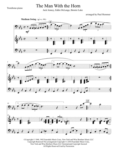The Man With The Horn (arr. Paul Hemmer)