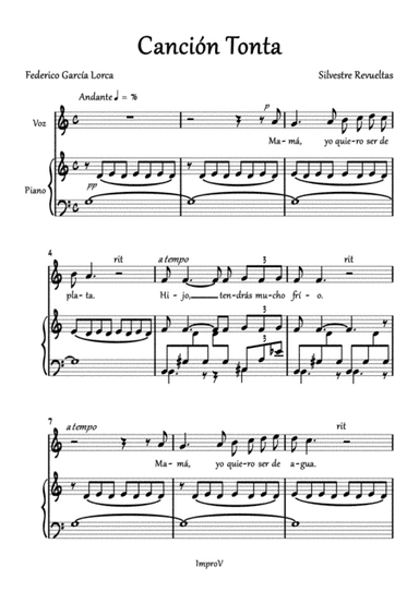5 Canciones Infantiles - Canción tonta (arr. Caesar Vijué)