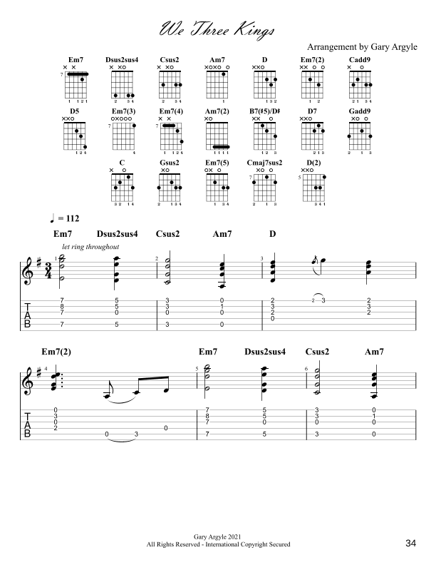 We Three Kings (arr. Gary Argyle)