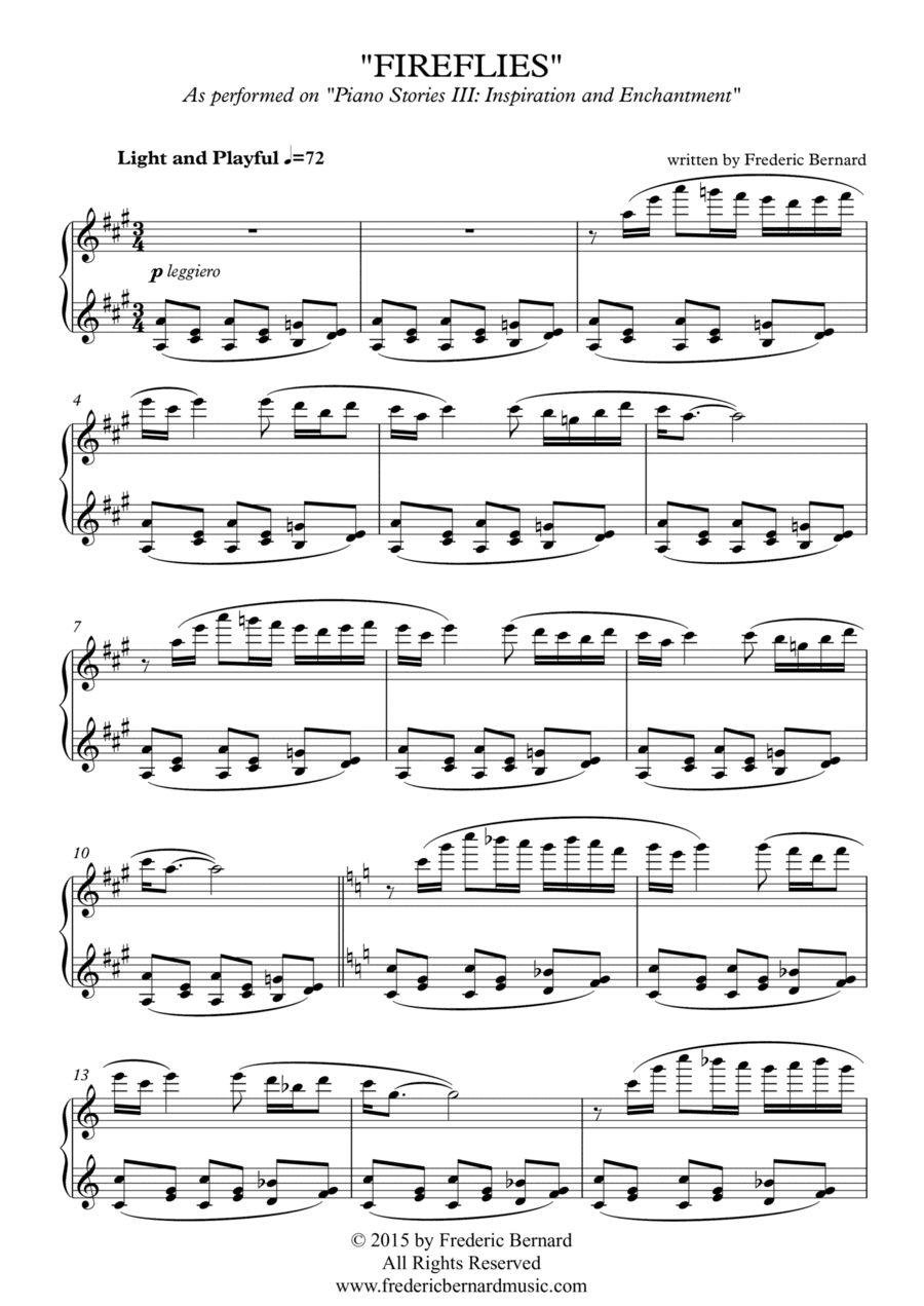 Fireflies (New Age Solo Piano)