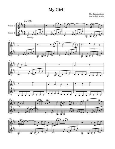 My Girl (arr. DK Music)