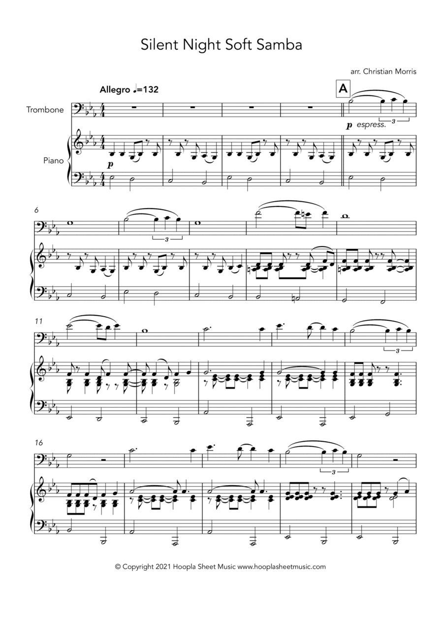 Silent Night Soft Samba (arr. Christian Morris)