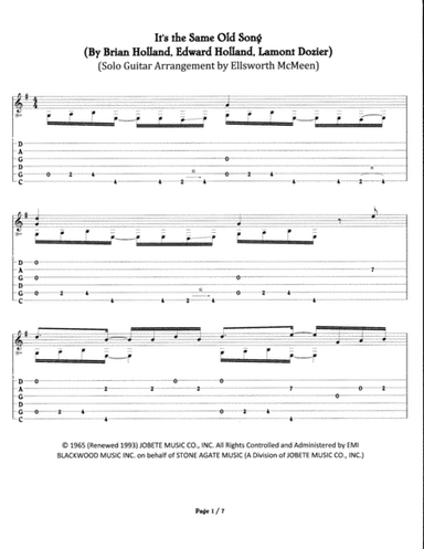 It's The Same Old Song (arr. Ellsworth McMeen)
