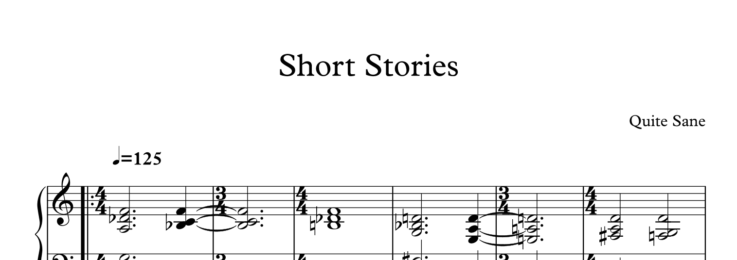 Short Stories (arr. Dom Waldock)