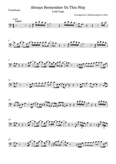 Always Remember Us This Way (arr. Melquisedeque C.Silva)