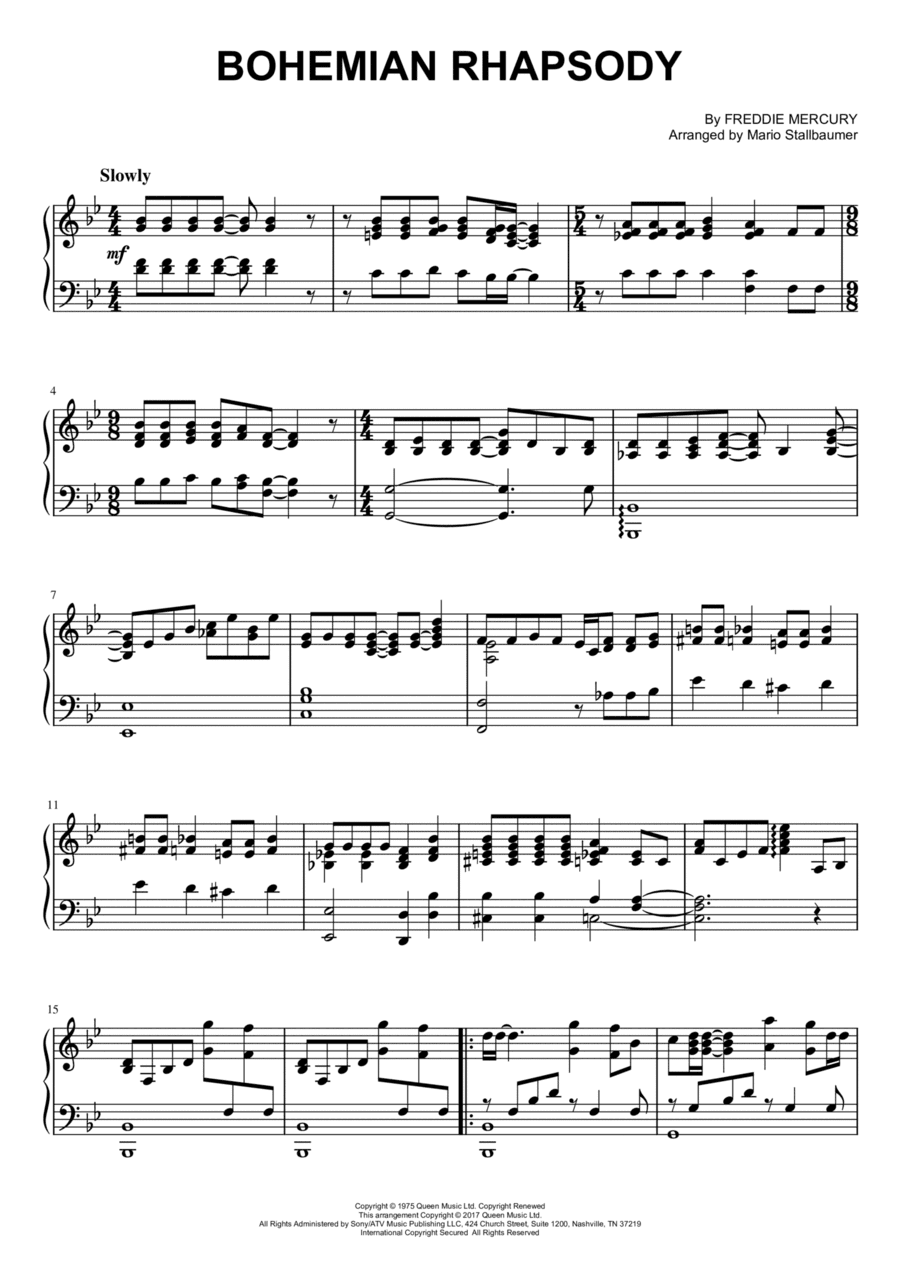 Bohemian Rhapsody (arr. Mario Stallbaumer)