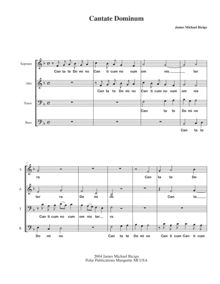 Cantate Domino