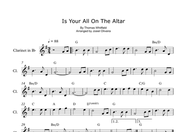 Is Your All On The Altar (arr. Josiel Oliveira)