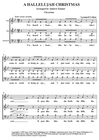 Hallelujah (arr. Andrew Emmet)