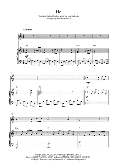 He (arr. Kaiserin Rebecca)