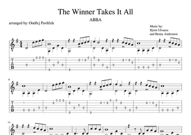 The Winner Takes It All (arr. Ondrej Pavlicek)