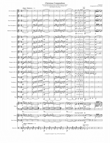 Christmas Compendium  (Big Band W/ Horns in F) (arr. Dean Mounts)