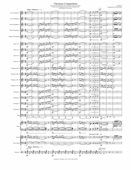 Christmas Compendium  (Big Band W/ Horns in F) (arr. Dean Mounts)