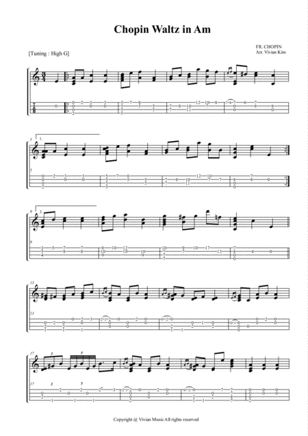 Chopin Waltz in Am (arr. Vivian Kim)