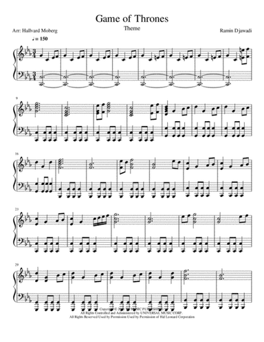 Game Of Thrones (arr. Hallvard Moberg)