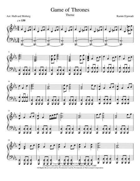 Game Of Thrones (arr. Hallvard Moberg)