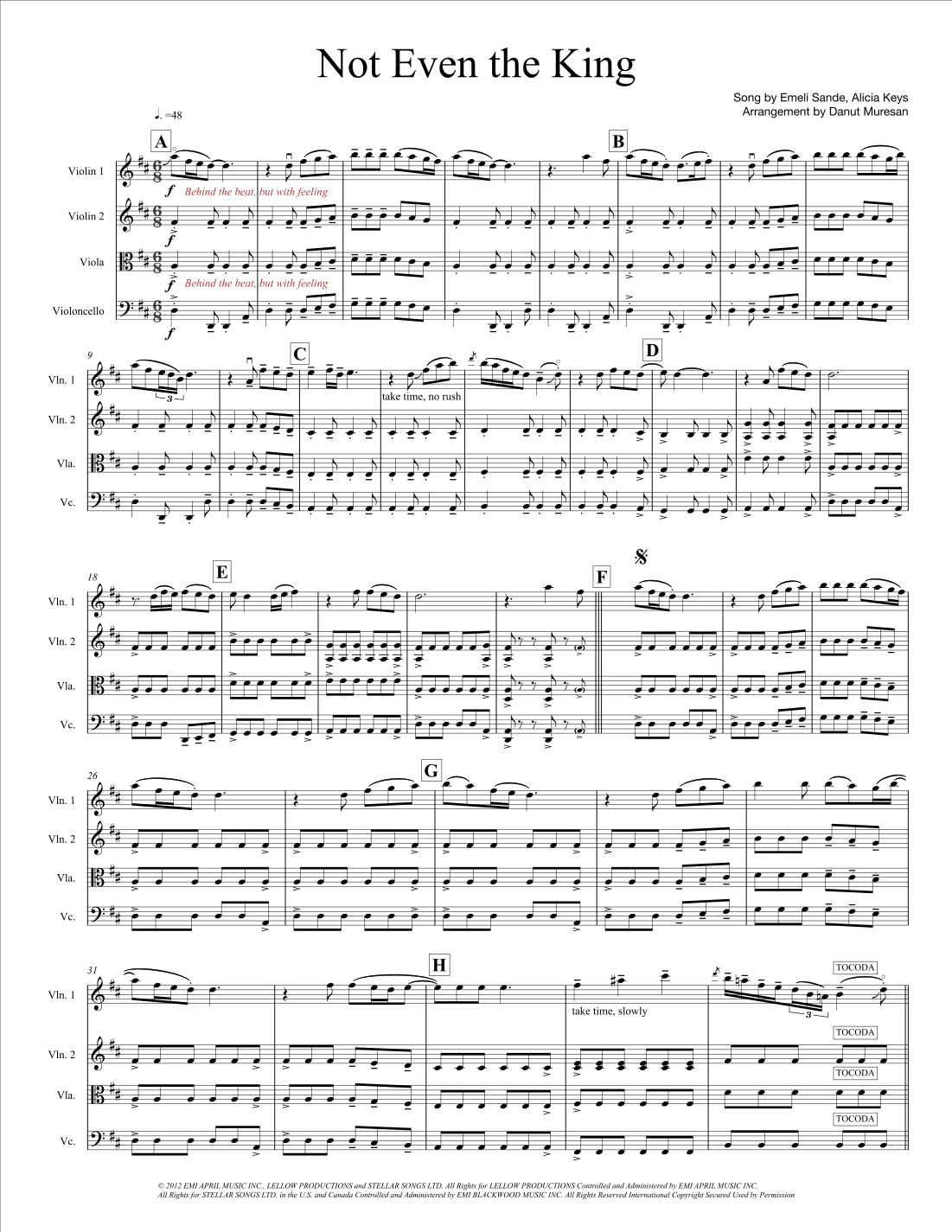Not Even The King (arr. Danut Muresan)