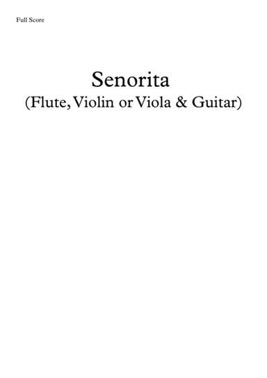 Senorita (arr. Simon Dawson)