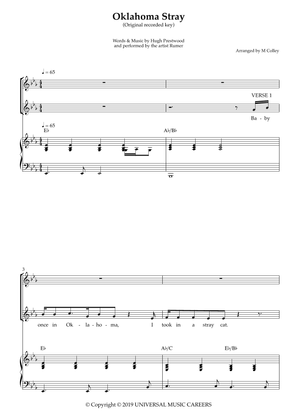 Oklahoma Stray (arr. M Colley)