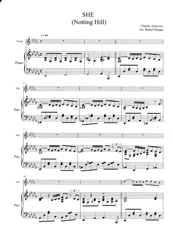 She (arr. Rafael Dengra)