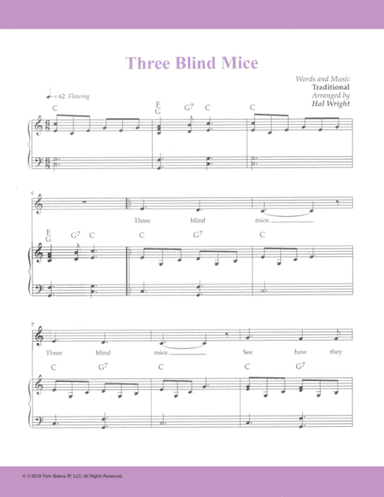 Three Blind Mice (arr. Hal Wright)