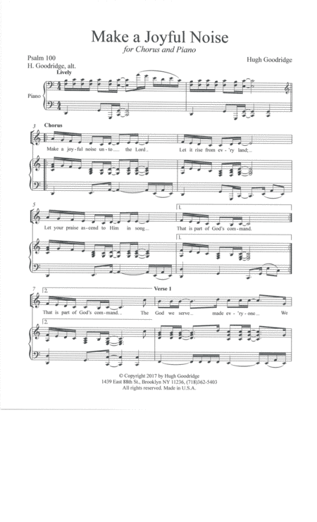 Make a joyful noise