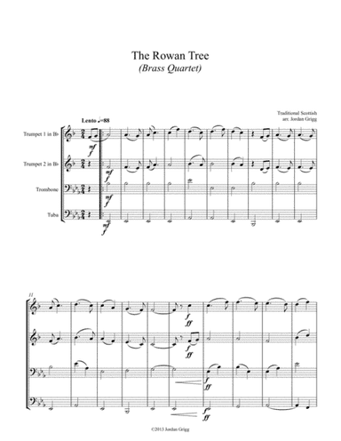 The Rowan Tree (Brass Quartet) (arr. Jordan Grigg)