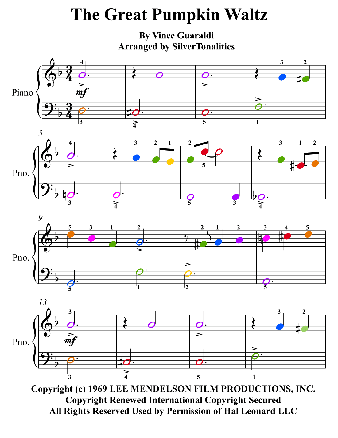The Great Pumpkin Waltz (arr. SilverTonalities)
