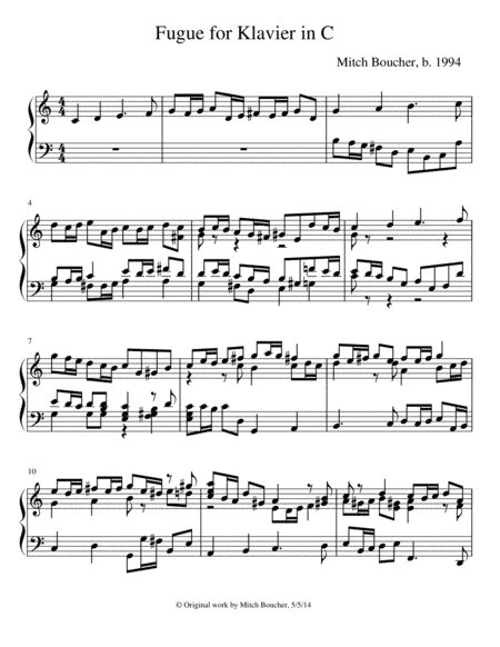 Fugue in C major