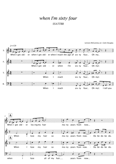When I'm Sixty-four (arr. Colin Douglas)