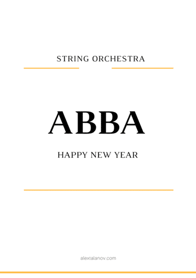 Happy New Year (arr. Alex Talanov)