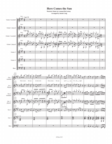 Here Comes The Sun (arr. Justin Craig)