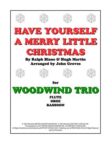 Have Yourself A Merry Little Christmas (arr. John Groves)