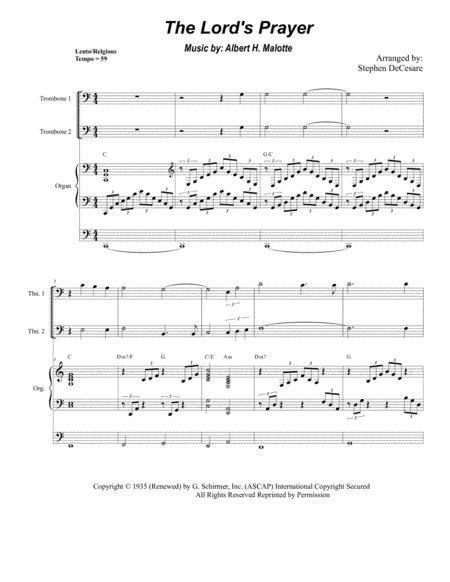 The Lord's Prayer (arr. Stephen DeCesare)