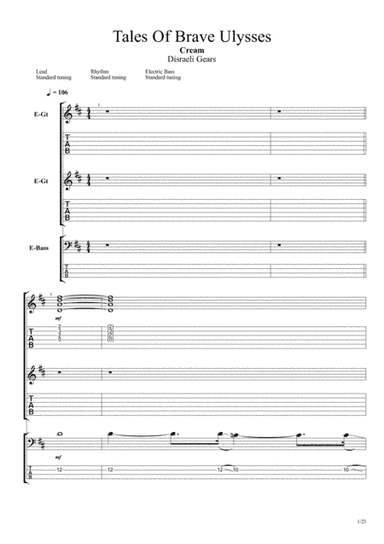 Tales Of Brave Ulysses (arr. Sean Lindemere)