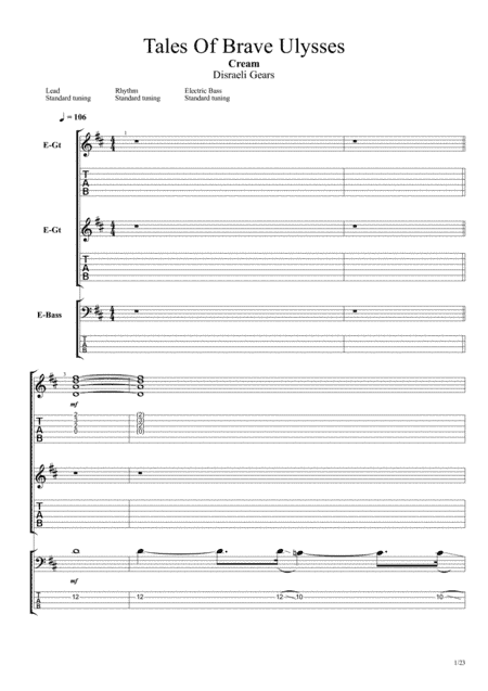 Tales Of Brave Ulysses (arr. Sean Lindemere)