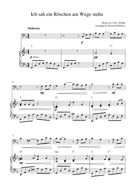 Ich sah ein Röschen am Wege stehn (arr. Kaiserin Rebecca)