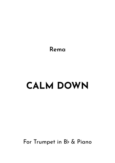 Calm Down (arr. Jireh J.)