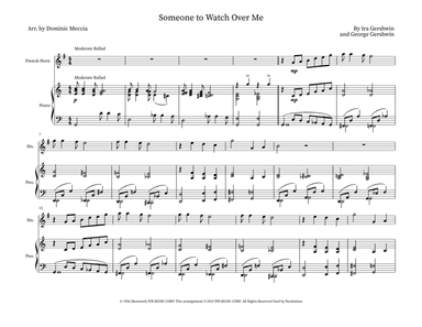 Someone To Watch Over Me (arr. Dominic Meccia)