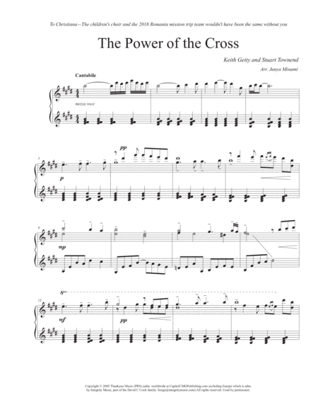 The Power Of The Cross (oh To See The Dawn) (arr. Junya Minami)