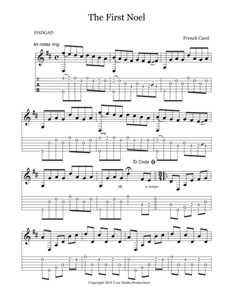 The First Noel (arr. Case Studio Productions)