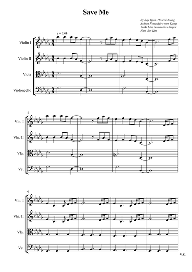 Save Me (arr. Wesley S. SIlva)