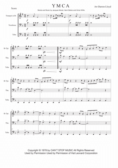 Y.M.C.A. (arr. Darren Lloyd)
